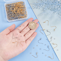 200Pcs 2 Style 304 Stainless Steel Earring Hooks&nbsp;DIY-UN0003-80