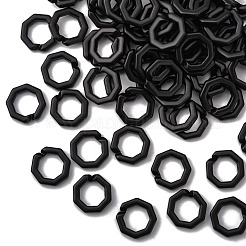 Opaque Spray Painted Acrylic Linking Rings&nbsp;OACR-S021-26A-C01