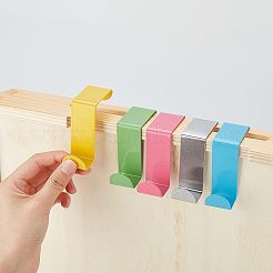 10Pcs 5 Colors Alloy Over The Door Hook&nbsp;AJEW-NB0002-17