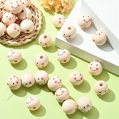 Natural Wood Beads&nbsp;X-WOOD-T019-13A