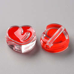 Transparent Enamel Acrylic Beads&nbsp;TACR-S155-004