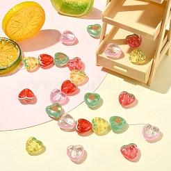 30Pcs 5 Colors Transparent Acrylic Beads&nbsp;MACR-CJ0002-44