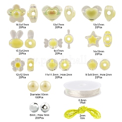 480Pcs Transparent/Imitation Pearl Acrylic Beads&nbsp;DIY-LS0003-05A