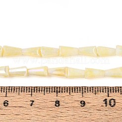 Anti-Tarnish Electroplate Glass Beads Strands&nbsp;GLAA-T025-27C