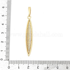 Brass Micro Pave Cubic Zirconia Pendants&nbsp;KK-H203-02G