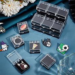 Plastic Badge Storage Gift Box&nbsp;CON-WH0099-07A