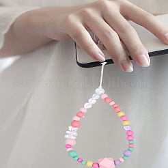 1Pc Acrylic Nylon Rope Mobile Straps&nbsp;HJEW-LP0001-98