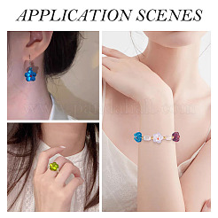 10Pcs Transparent Handmade Bumpy Lampwork Beads&nbsp;LAMP-TADJ0001-48F