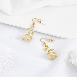 1 Pair Alloy Enamel Dangle Earrings&nbsp;EJEW-LP0007-108B