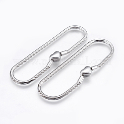 Tarnish Resistant 304 Stainless Steel European Style Chains Bracelet Making&nbsp;X-STAS-E428-10A-P