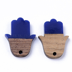 Resin & Walnut Wood Pendants&nbsp;RESI-N025-011A-B02