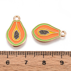 Fruit Alloy Enamel Pendants&nbsp;ENAM-T022-32C