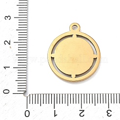 Hammered 304 Stainless Steel Pendants&nbsp;STAS-Z192-01G