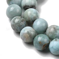 Natural Larimar Beads Strands&nbsp;G-B156-A01-8mm