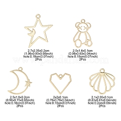 10Pcs 5 Style Alloy Pendants&nbsp;FIND-YW0003-70