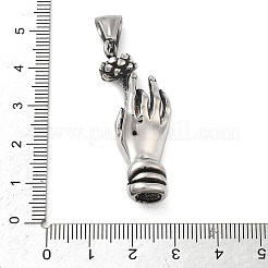 304 Stainless Steel Pendants&nbsp;STAS-V008-13AS
