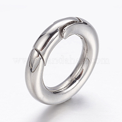 Tarnish Resistant 304 Stainless Steel Spring Gate Rings&nbsp;LS-STAS-D070-01P-2