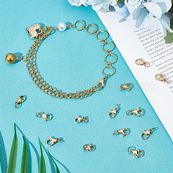 40Pcs 4 Styles 304 Stainless Steel Lobster Claw Clasps&nbsp;STAS-UN0040-73