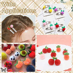72Pcs 6 Styles Wool Felt Ball&nbsp;AJEW-SC0031-38