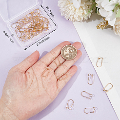 50Pcs Brass Hoop Earring Findings&nbsp;FIND-BBC0003-28