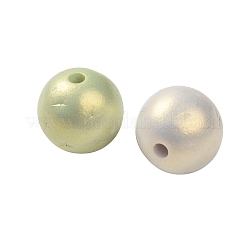 UV Plating & Spray Painted Opaque Acrylic Beads&nbsp;OACR-G047-01