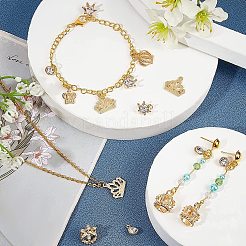 60Pcs 6 Styles Alloy Pendants&nbsp;PALLOY-PH0001-76G