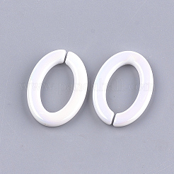 Acrylic Imitation Pearl Linking Rings&nbsp;LS-OACR-S024-40