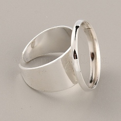 Adjustable Brass Finger Rings Components&nbsp;KK-WH0054-23C-S