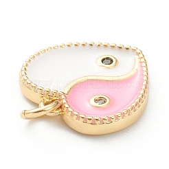 Brass Micro Pave Cubic Zirconia Pendants&nbsp;ZIRC-P200-13G-G