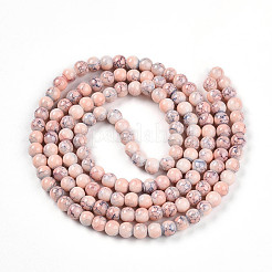 Baking Paint Glass Beads Strands&nbsp;DGLA-N003-6mm-C02