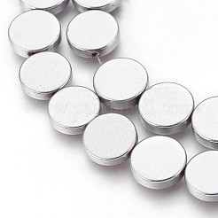 Electroplated Non-magnetic Synthetic Hematite Beads Strands&nbsp;G-P392-S06