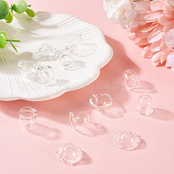 12Pcs 2 Style Glass Bead Caps for Wind Chimes Making&nbsp;GLAA-TA0012-37