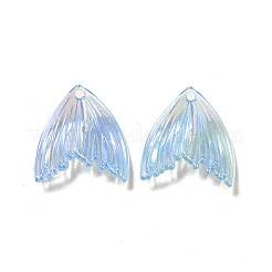 UV Plating Rainbow Iridescent Transparent Acrylic Pendants&nbsp;PACR-M002-09D