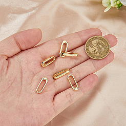 6Pcs Brass Spring Gate Rings&nbsp;KK-HS0015-08