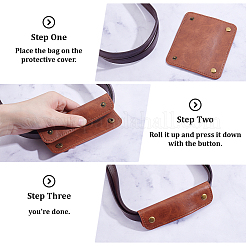 4Pcs PU Leather Luggage Handle Wrap Covers&nbsp;DIY-BBC0002-94B