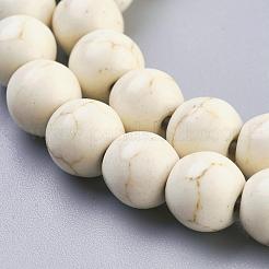 Synthetic Magnesite Beads Strands&nbsp;TURQ-8D-011