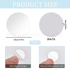 250Pcs Acrylic Self Adhesive Mirror Wall Stickers&nbsp;AJEW-SP0001-21A