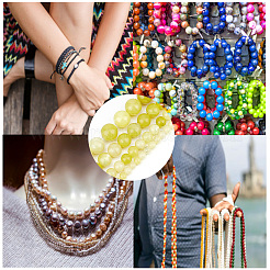 4 Strands 4 Styles Natural Lemon Jade Round Bead Strands&nbsp;G-GO0001-47