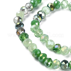Electroplate Glass Beads Strands&nbsp;EGLA-YW0002-D04