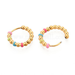 304 Stainless Steel Hoop Earrings for Women&nbsp;EJEW-N059-21G