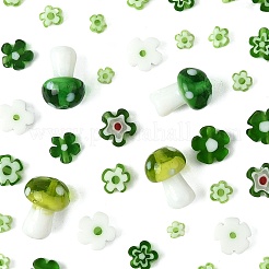 156Pcs 9 Styles Handmade Millefiori Glass Bead Strands&nbsp;LAMP-FS0001-49