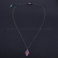 201 Stainless Steel Pendants Necklaces&nbsp;NJEW-S105-JN637