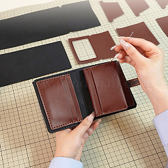 DIY Leather Men's Wallet Making Kits&nbsp;DIY-WH0349-228A