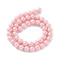 Shell Pearl Bead Strands&nbsp;BSHE-L025-06-8mm