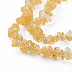 Heated Natural Citrine Beads Strands&nbsp;G-L555-06