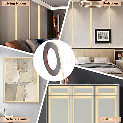 10M Stainless Steel Self-Adhesive Flexible Molding Trim&nbsp;DIY-WH0671-287B