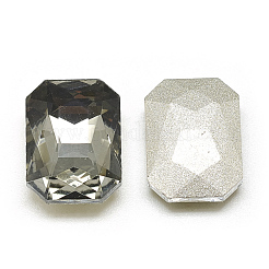 Pointed Back Glass Rhinestone Cabochons&nbsp;RGLA-T079-8x10mm-03