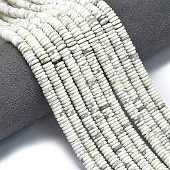 Frosted Natural Howlite Beads Strands&nbsp;G-K389-C17-01