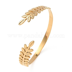 304 Stainless Steel Cuff Bangles for Women&nbsp;BJEW-Z173-01G