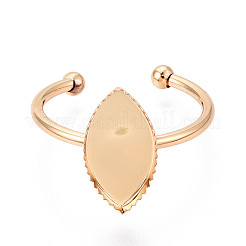 Brass Cuff Ring Findings&nbsp;KK-N276-03E-G